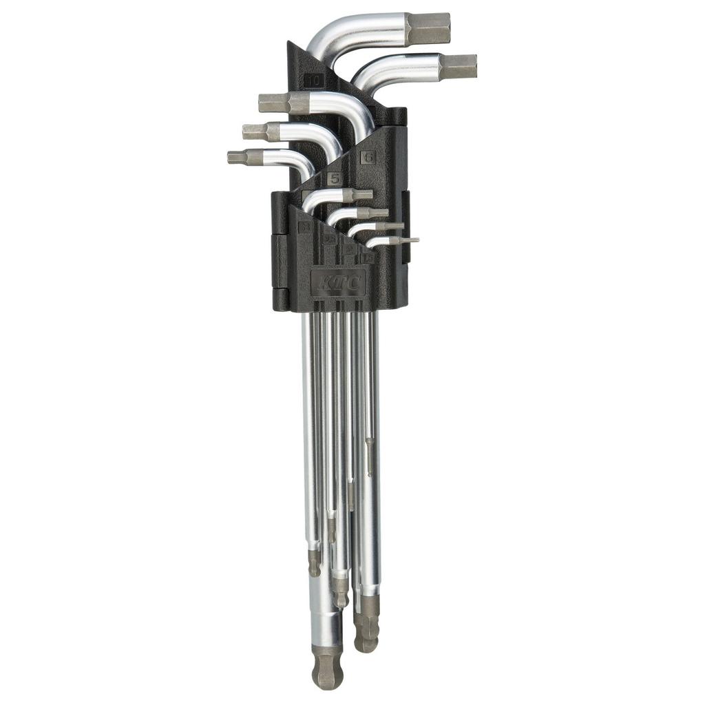 Набор шестигранных ключей с шариковым наконечником типа L от Kyoto Machinery Tools HLDA2509 (КТК)