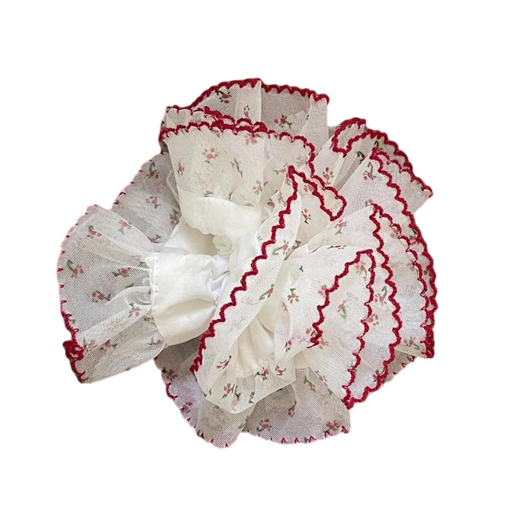 Lace Hair Scrunchies Thick Oversized Hair Scrunchy Elegant Hair Rope Scrunchy Women Ponytail Holder