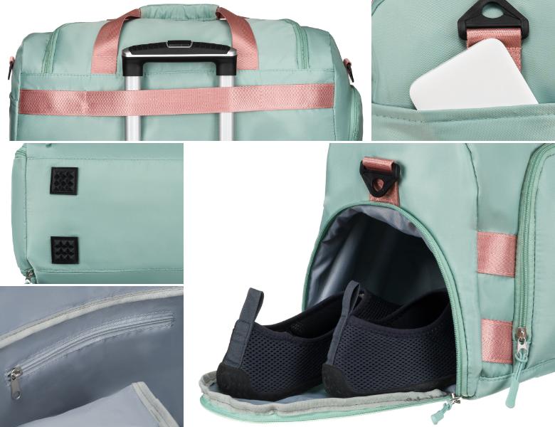 PTN 24427-8342 Green-Pink Travel Bag