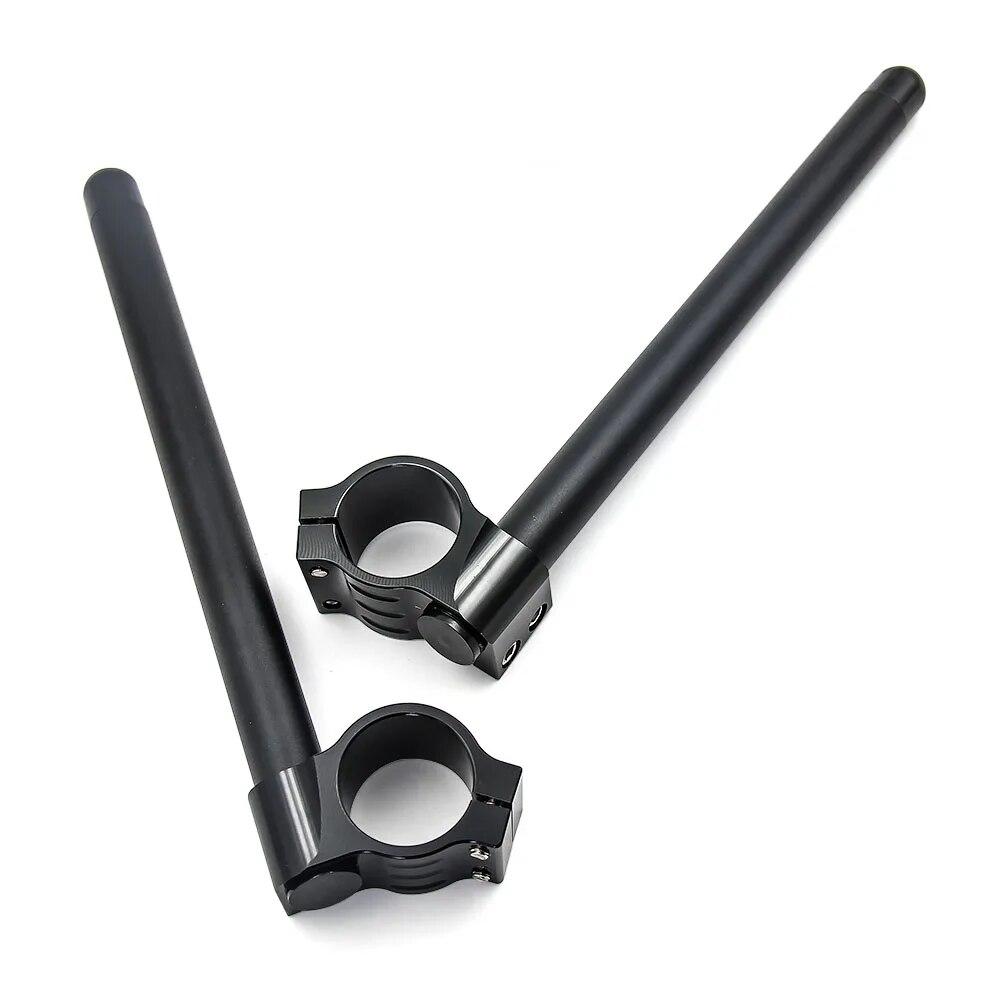 Руль мотоцикла, гоночный, регулируемый с ЧПУ, 32, 33, 35, 36, 37, 39, 41, 45, 48, 50, 51 мм, клипсы, вилка, руль, ручка, бар, кафе Racer