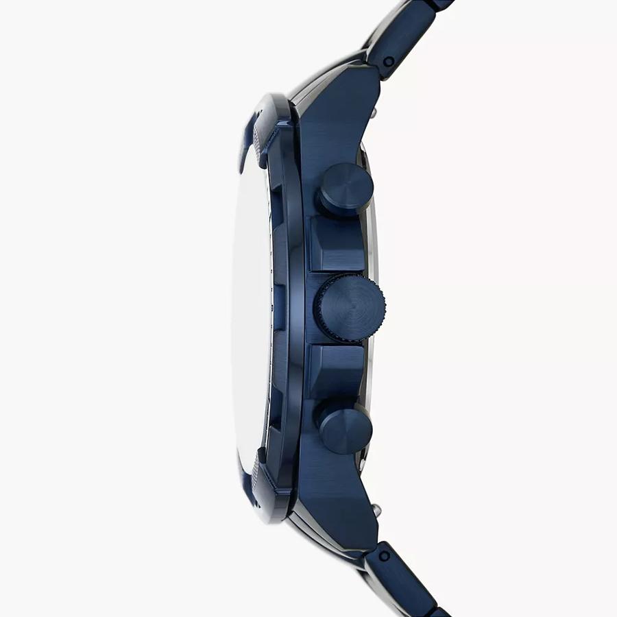 Fossil Часы-хронограф Bronson с синим циферблатом и синим стальным ремешком для мужчин - FS5916