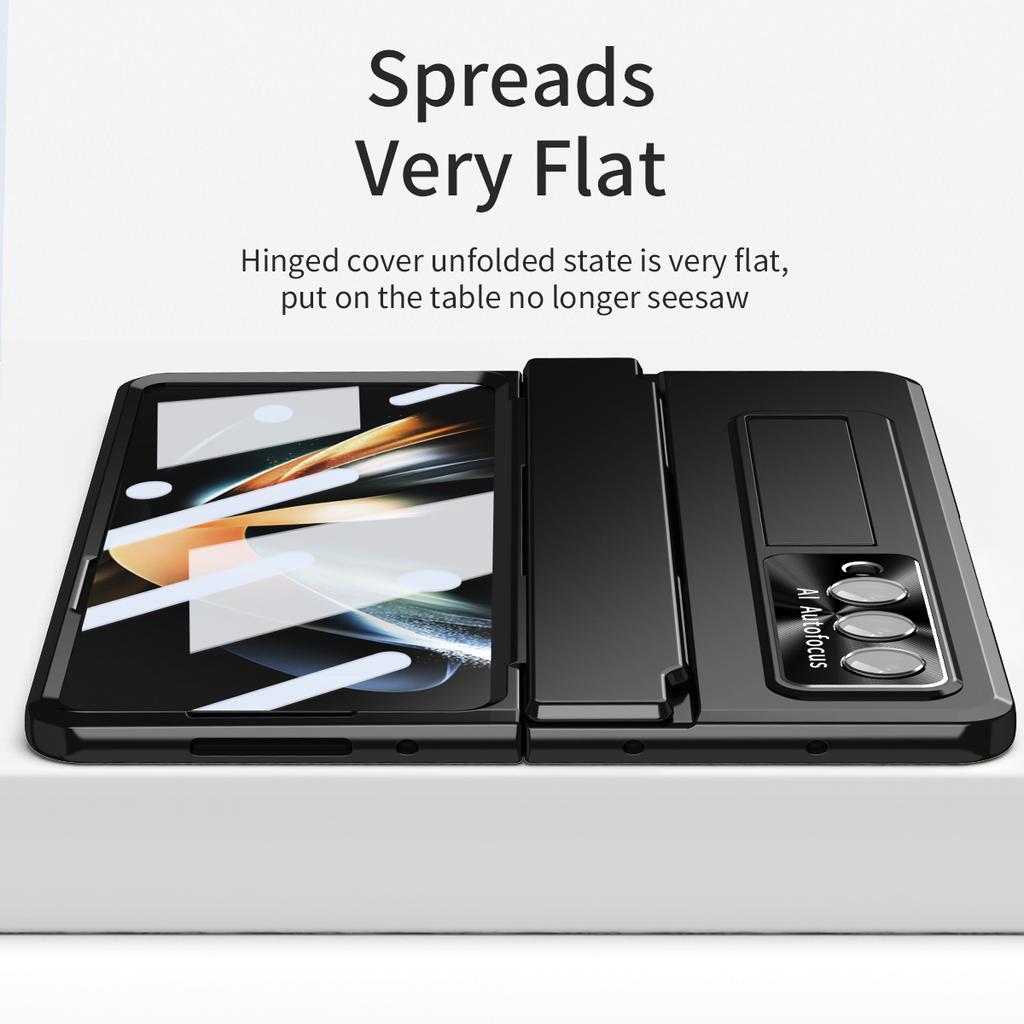 Жесткий доспех для Samsung Galaxy Z Fold 4 Fold3 5g, чехол-подставка, защитная петля, стеклянная пленка