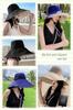 Sunshade Wide Summer Sun UV Chin Reversible [Aquamie] Hat, Brim, Foldable, Sunshade, Women's Hat, Protection, Protection, Strap, Cotton, (Beige Brown)