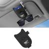 Sunglasses Holder for Vellfire and 40 Car Glasses Holder with Card and Pen Durable PU Leather Car Glasses Magnetic and Cute Cat Ear Design with