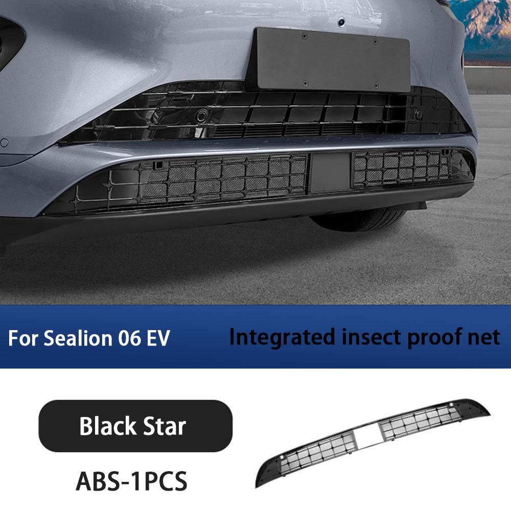 For BYD Sea Lion 06 EV Integrated Insect Screen Silver Star Front Bumper Grille Water Tank Grille Insect Proof Net Accessories