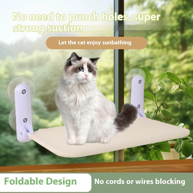 Новый гамак для кошек на присосках, складной гамак, подвесное кошачье гнездо, кошачья кровать, гамак для кошек на балконное окно, кошачий домик