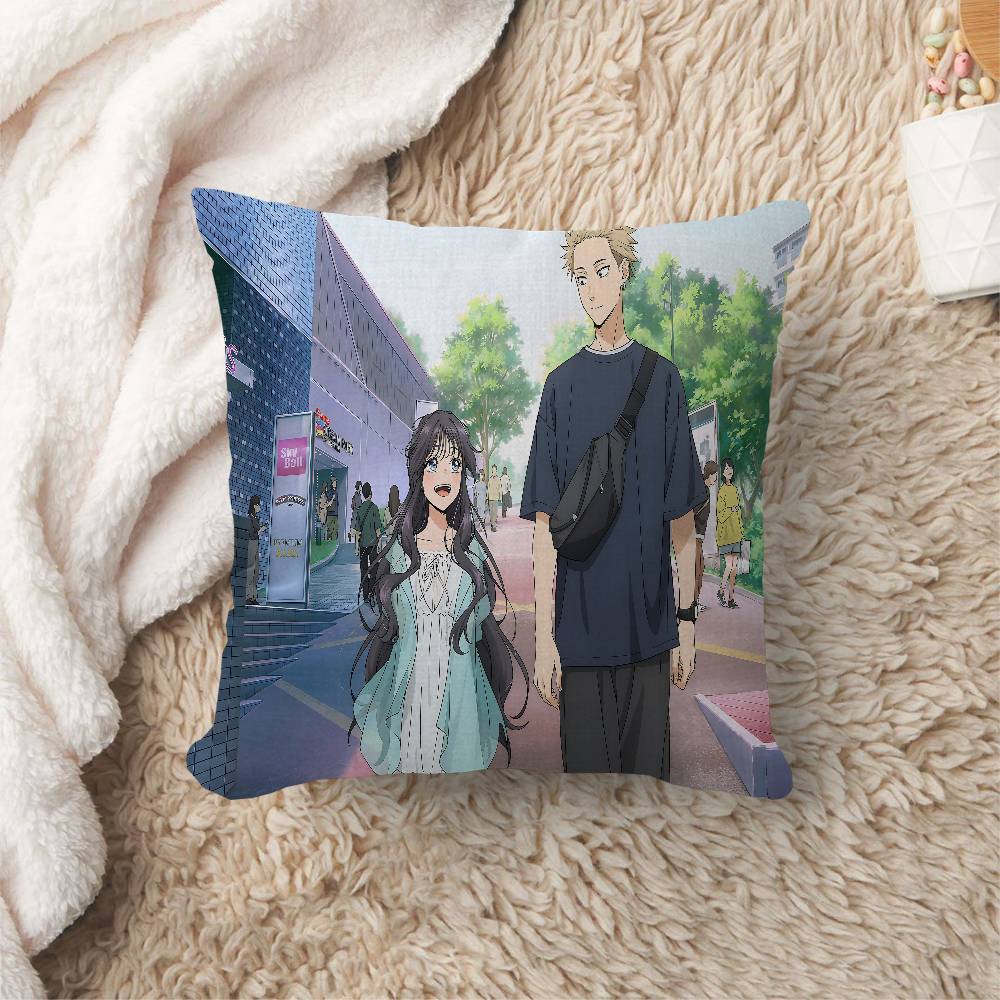 Anime T-The Fragrant Flower Blooms With Dignity Pillow Cushion Cover Pillowcase Living Room Sofa Home Decor Customized