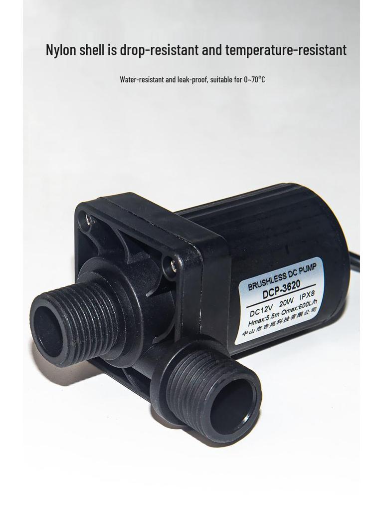 Мобильный бесщеточный насос для душа 12В/24В постоянного тока, высокотемпературный, и погружной booster для солнечного водонагревателя