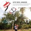 Frcolor Катушка для леера воздушного змея 100м 2шт Катушка для леера воздушного змея Колесо с рукояткой Колесо для леера Катушка для намотки леера Инструмент для намотки детского леера Аксессуары для катушки Намотка леера