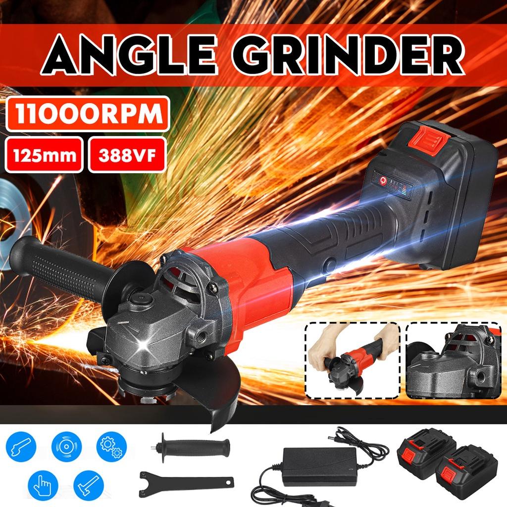 125 мм 3-скоростная бесщеточная электрическая угловая шлифовальная машина с аккумулятором 15000 мАч электроинструмент