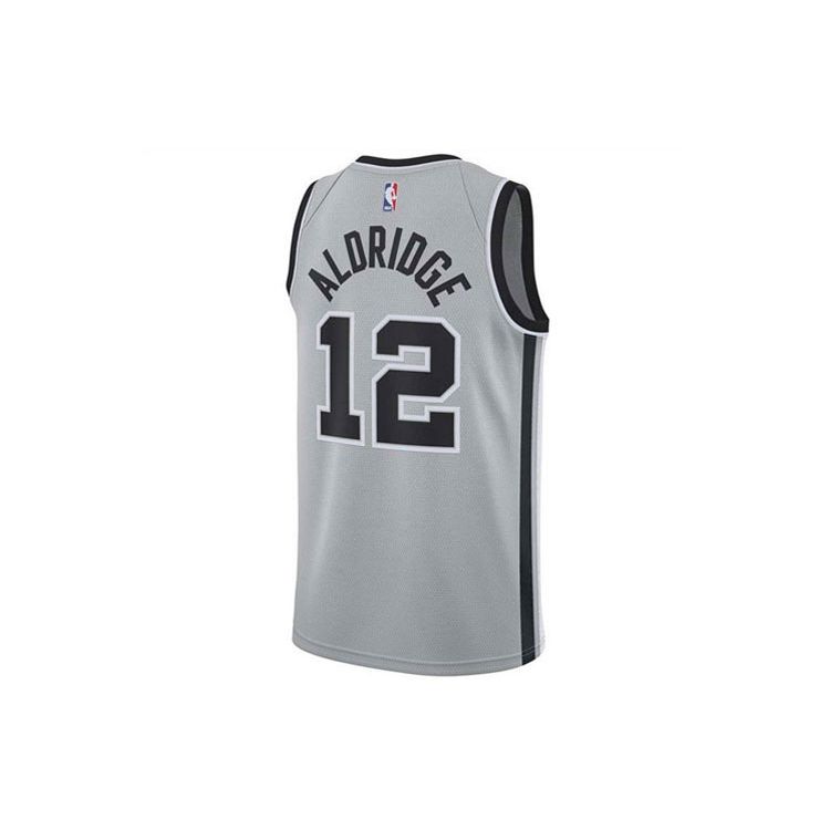 Nike Винтажная баскетбольная майка NBA Spurs Aldridge #12 Fan Edition для мужчин, серая 877224-008