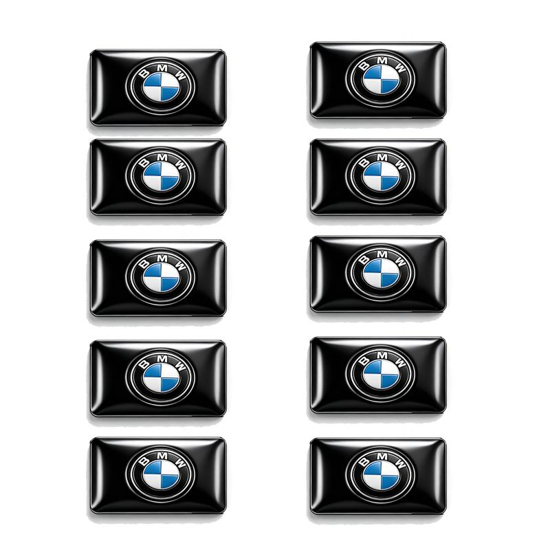 4/10/20pcs Car Steering Wheel Interior Sticker Decorative Accessories For BMW X1 X2 X3 X5 X4 X6 X7 iX3 F20 F10 F07 E70 E46 E90 E CA0