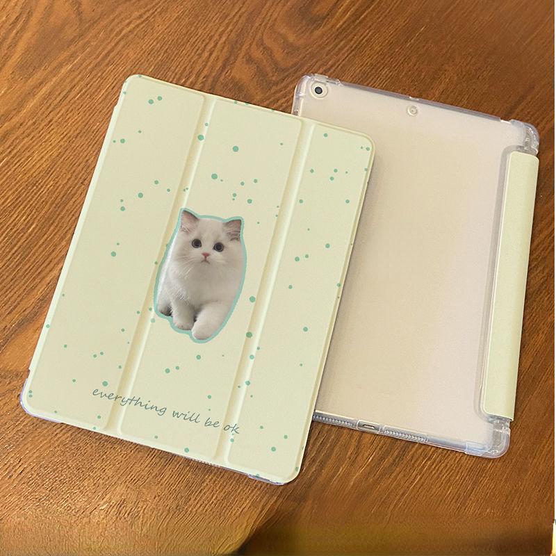 For iPad 10.2 2021/2020/2019 Gen9/8/7 Cute Cats and Dogs Air4/5 10.9 Air 3 10.5 Air2/1 2017/2018 Gen5/6 9.7 Flip Stand Silicone Protective Case Cover