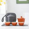 Travel Tea Set Kuaike Cup Portable Outdoor Tea Cup One Pot Three Cups Teapot Souvenir Light Luxury Gift