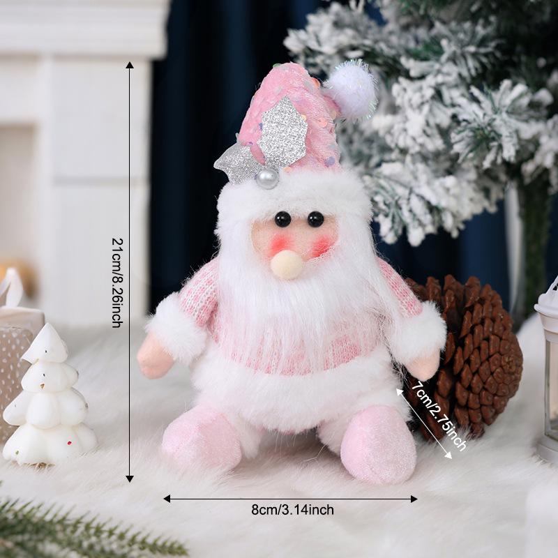High-end Knitted Christmas Gnome Plush Ornament with Pointed Hat
