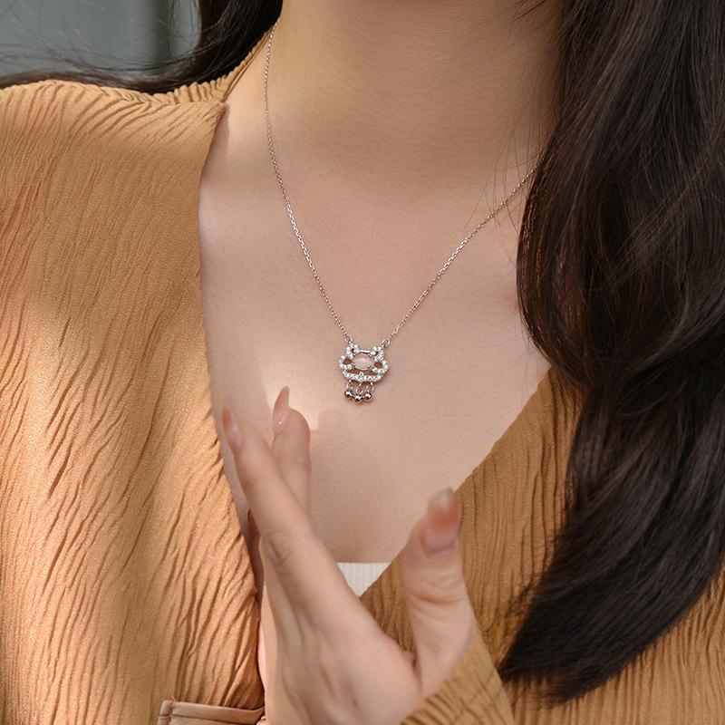 Ожерелье с замком безопасности в китайском стиле, новое, Zhongxin China-Chic Light Luxury Premium Collar Chain, новое, женское