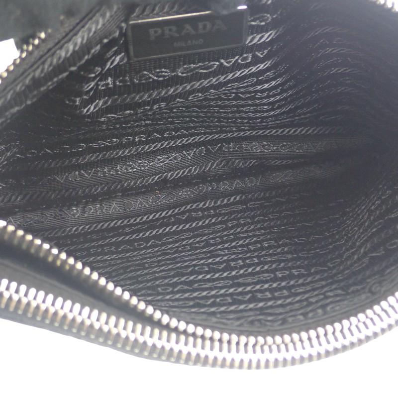 PRADA  1BH046 Shoulder Bag black/NERO Nylon/leather Women