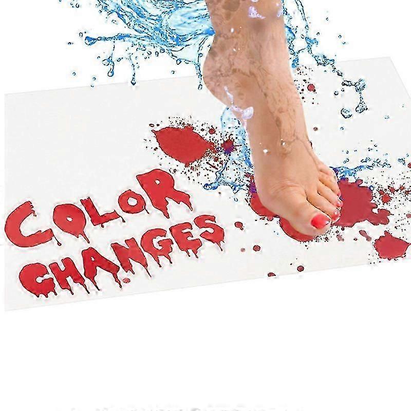 Halloween Decor Bath Mat Bloody Bath Mat - Halloween Decor Decoration The Original Color Changing Mat That Turns Red