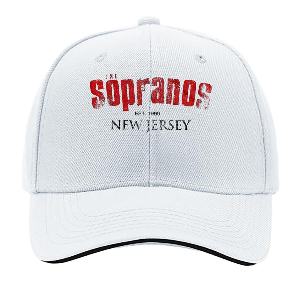 The Sopranos Grungy Red Texture New Jersey Typography Graphic Sandwich Baseball Cap For WoUnisexs Unisex FeUnisex Beach Dad Hat