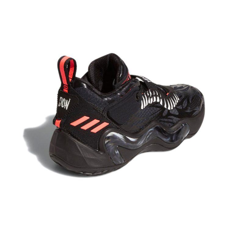 adidas ДОН. Номер 3 Нескользящие Износостойкие Низкие Детские Баскетбольные Кроссовки GZ5495