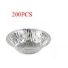 100 ШТ. Формочки для выпечки из алюминиевой фольги для тарталеток, одноразовые круглые формы для выпечки для вечеринок, ресторана, кухни, формы для выпечки