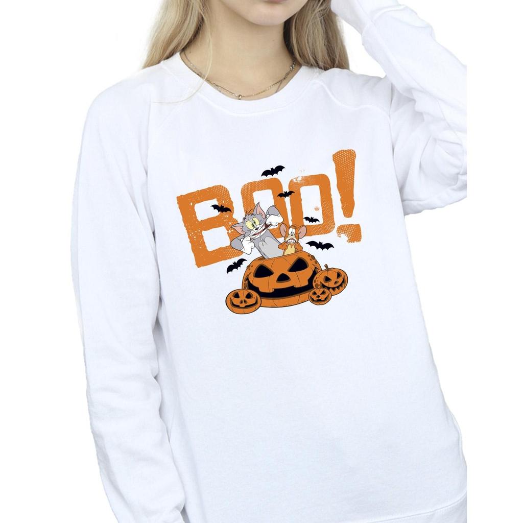 Tom & Jerry Womens/Ladies Halloween Boo! Sweatshirt