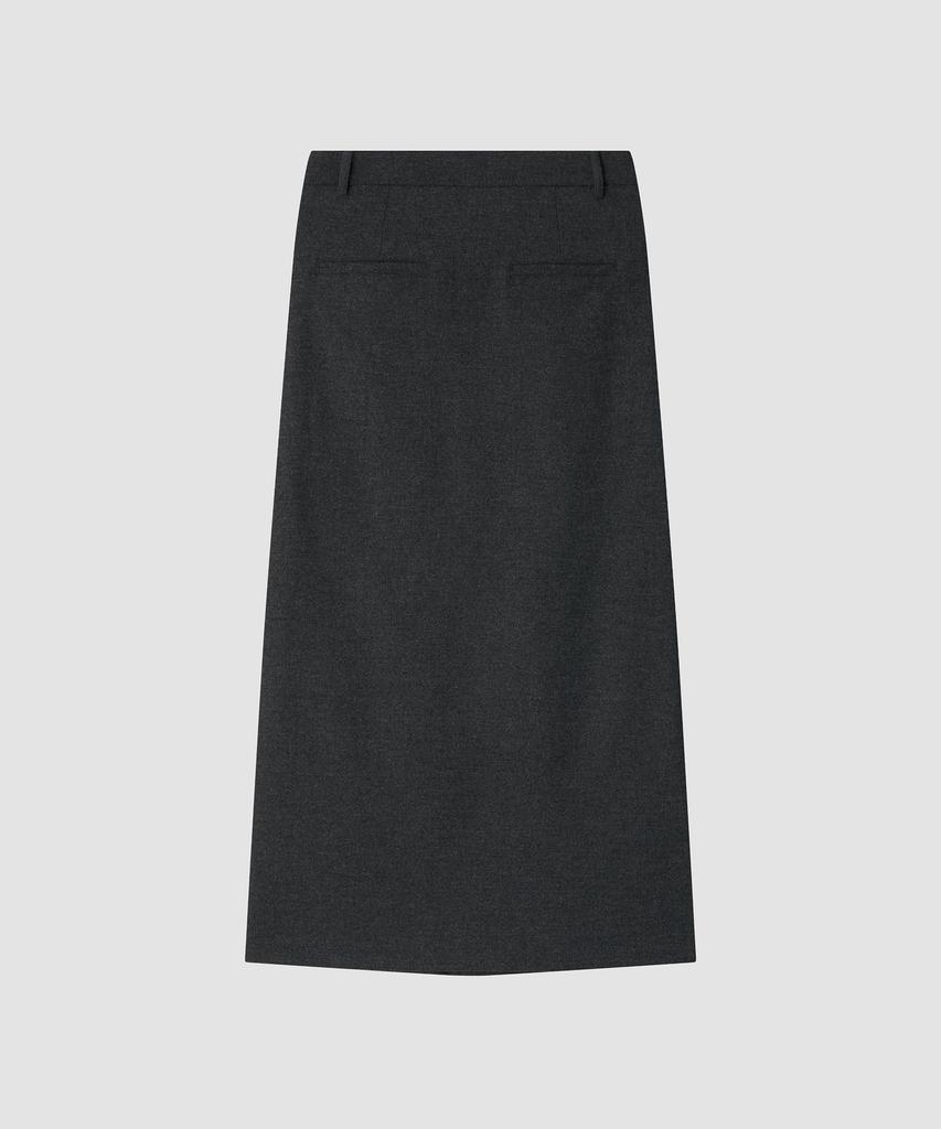Шерстяная юбка Deolil Ever Pleats_Серая