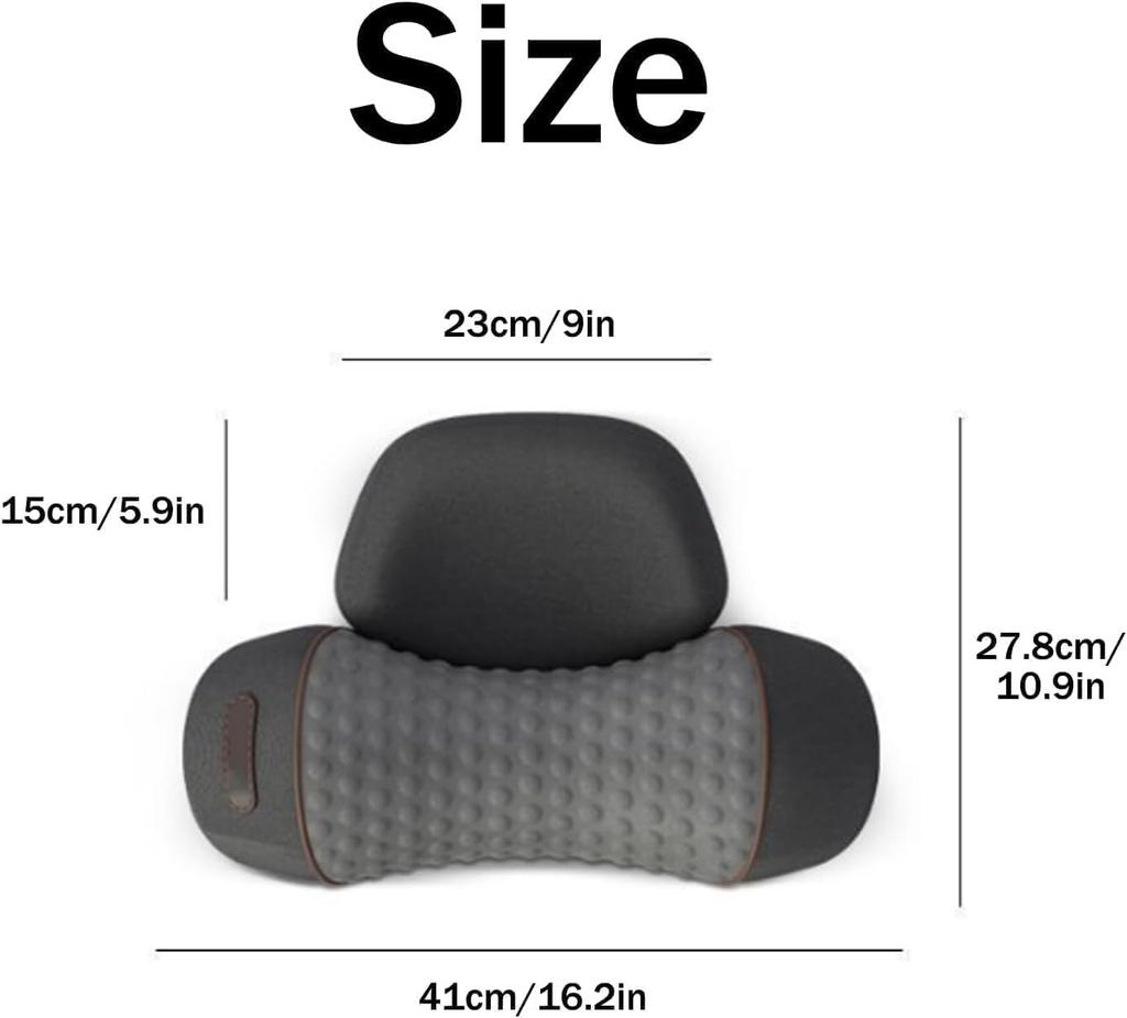 Подушка Массажер Валик для шеи, Тракционный массажер с подогревом, 3 в 1 Подушка для массажа шеи с подогревом Массажеры для шеи Подушки Тракция с подогревом