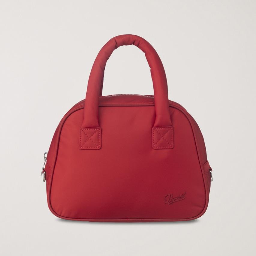 Dunst Nylon Boston Tote Bag — Lightweight Structured Boston Bag with Logo Snap & Zip Closure | Korean Designer | 4 Colours