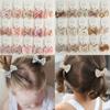 10Pcs Kids Girls Elastic Rubber Band Cute Bows Flower Headdress Hair Accessories Hair Rope