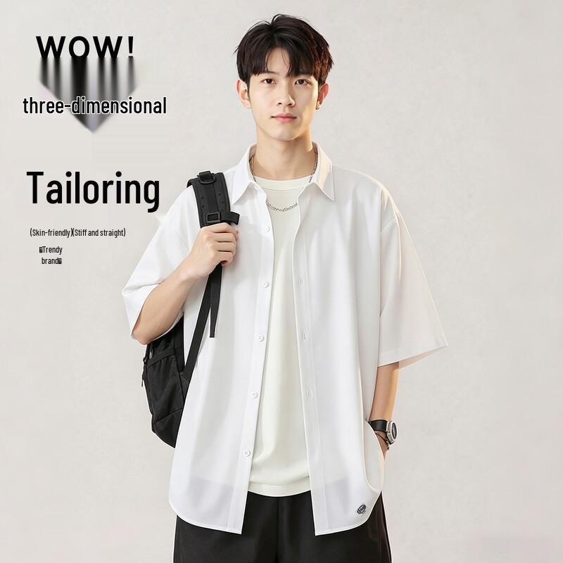 Baleno Men's Loose Fit Short Sleeve Casual Shirt