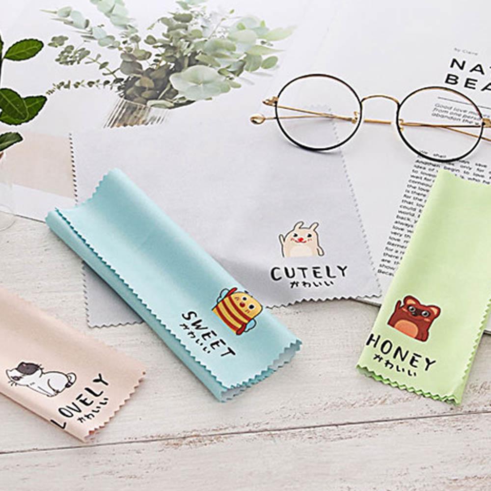 Eyeglass Cartoon Pattern Sunglasses Lens Cloth Cleaning Cloth Cleaner Wipes