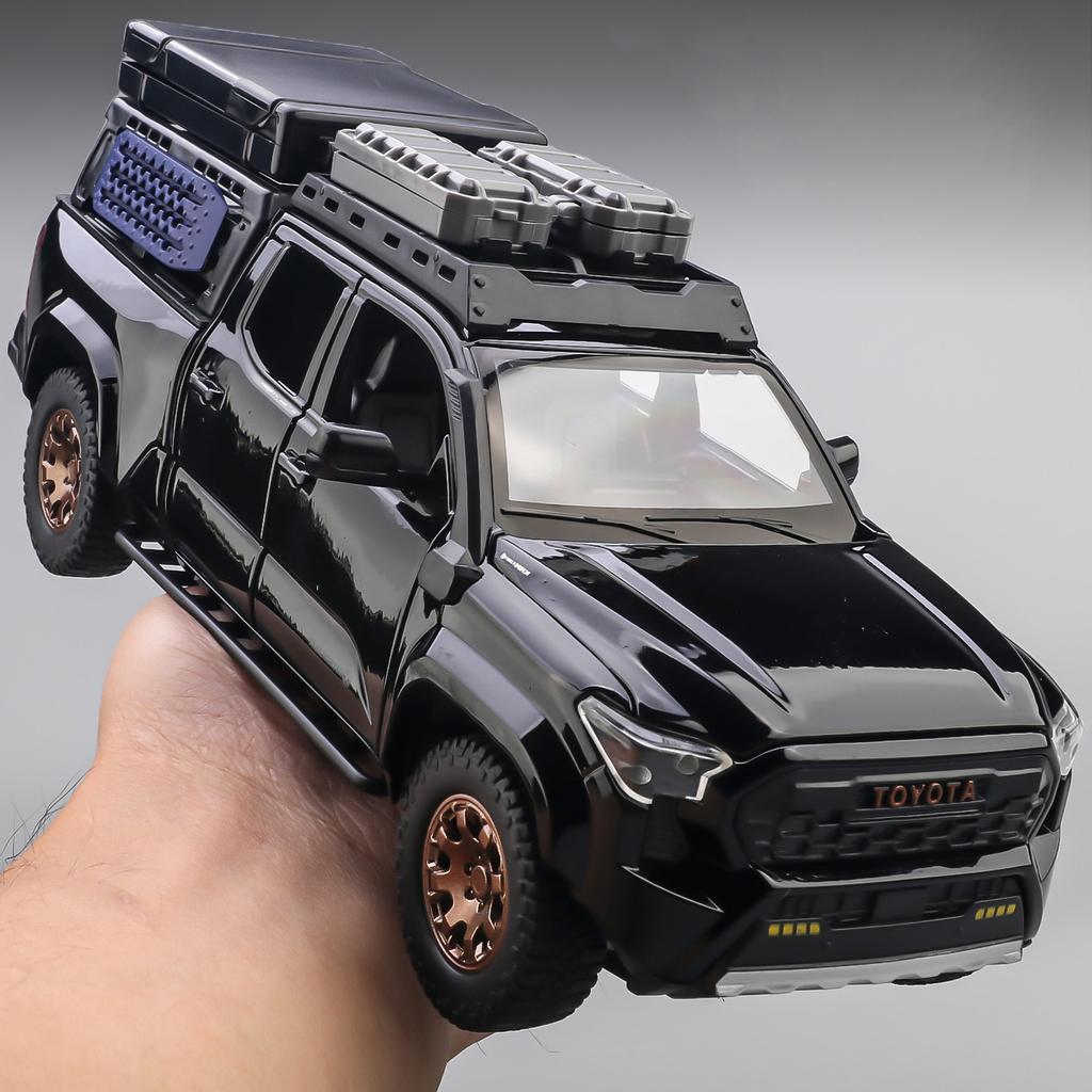 ksgzm1 1:24 Toyota Tacoma Off Road SUV Alloy Metal Diecast Model Car Home Decoration & Computer Desktop Ornaments Holiday Present Kids
