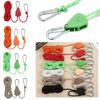 Camping Tool Fixed Buckle Pulley Ratchet Hangers Tent Rope Tensione Adjustable Rope Fastener