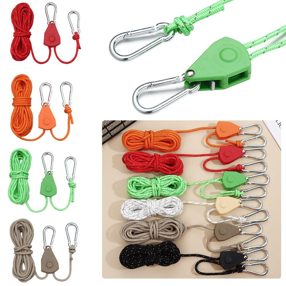 Camping Tool Fixed Buckle Pulley Ratchet Hangers Tent Rope Tensione Adjustable Rope Fastener