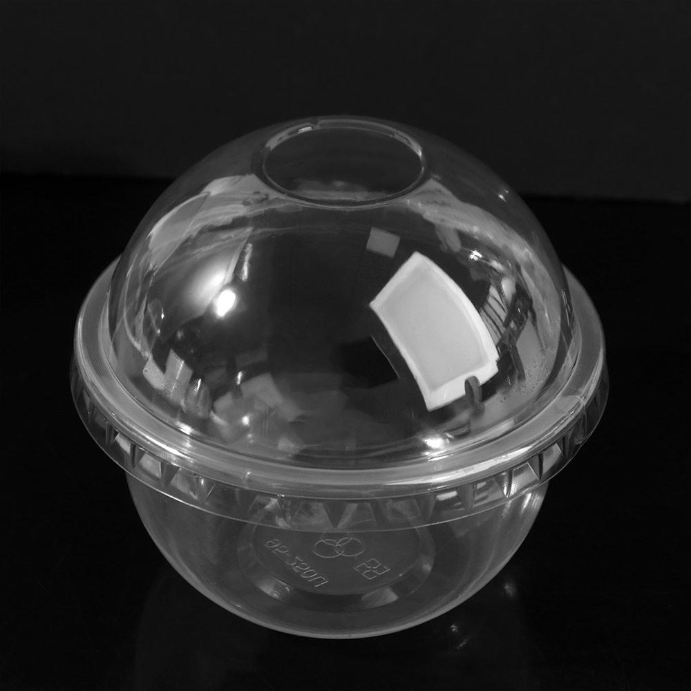 50pcs U Shaped Disposable Cake Cup Transparent Salad Cup Drinkware Ice Cream Cup Pudding