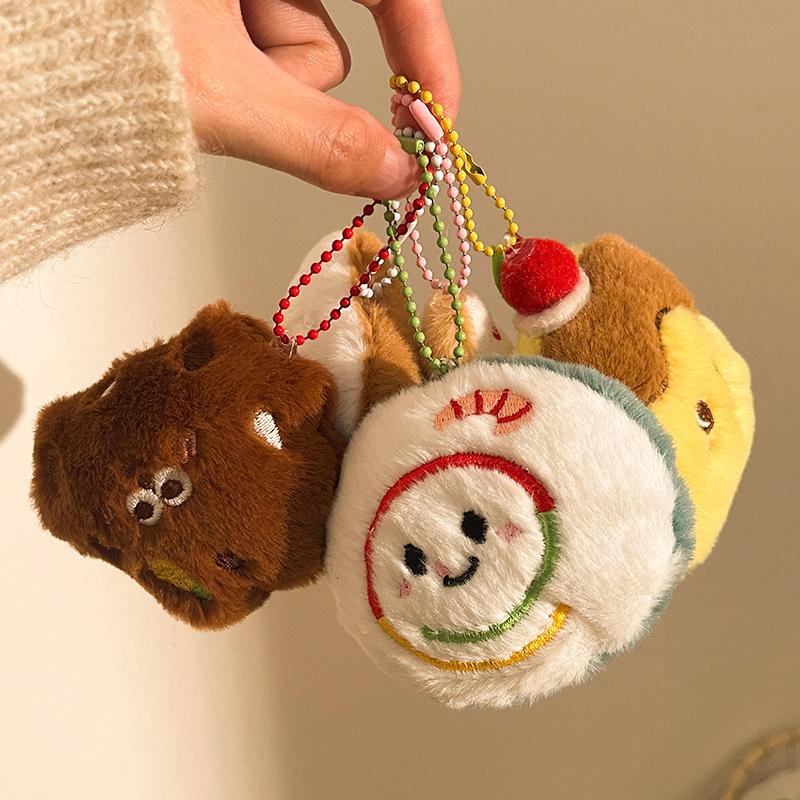 Милый мультяшный тост, бургер, сэндвич, плюшевая кукла, мягкая игрушка, брелок, подвеска, шарм для рюкзака, украшения для сумки, аксессуары, подарок