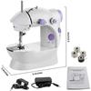 Electric Mini Sewing Machine For Home Hand Machine To Sew Speed Adjustment With Light Sewing Machine