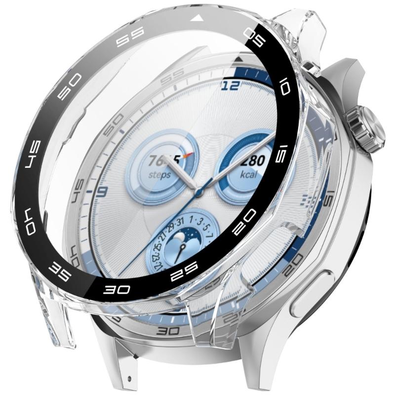 Integrated Screen Protector Case with Scale Designs Protective Hard Case Cover Simple Installation for Watch GT5 46mm