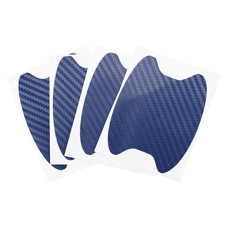 4 углеродного волокна дверная ручка автомобиля защитная пленка от царапин автомобильные наклейки для украшения аксессуары