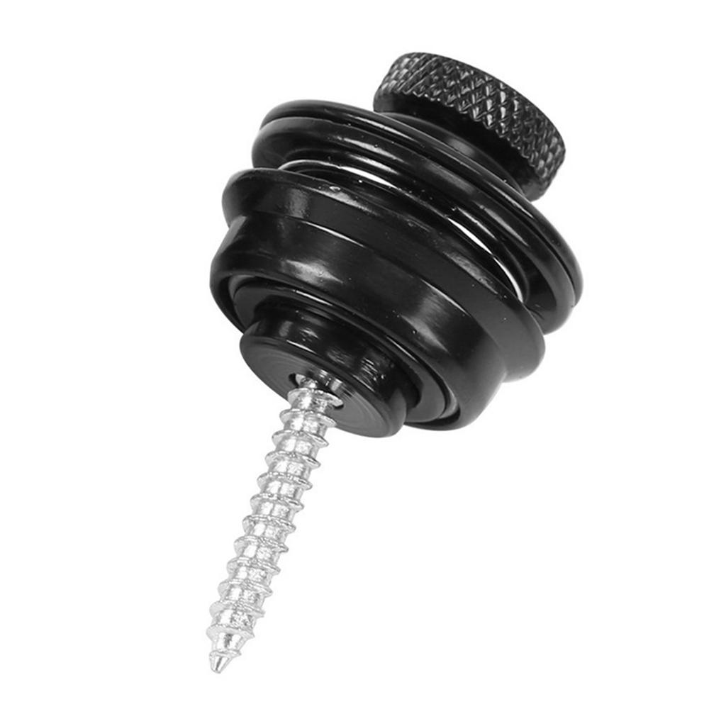 2 шт. Замок для гитарного ремня Набор пуговиц для гитарного ремня Металлический замок для ремня Плоская грибовидная головка для акустической электрогитары укулеле