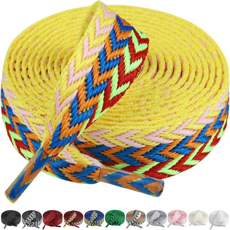 Шнурки для кроссовок шириной 1,5 см, толстые плоские шнурки для баскетбола, тенниса, спортивной обуви, шнурки для обуви в виде волнистой булки