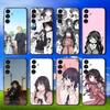 Чехол для телефона Samsung Galaxy A13, A21s, A22, A31, A32, A52, A53, A71, A80, Kaoru Hana Wa Rin To Saku, мягкий черный.