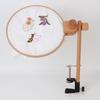 Natural Beech Embroidery Lap clip and clamp Embroidery Hoop Wooden Rack for Projects Supplies Tapestry