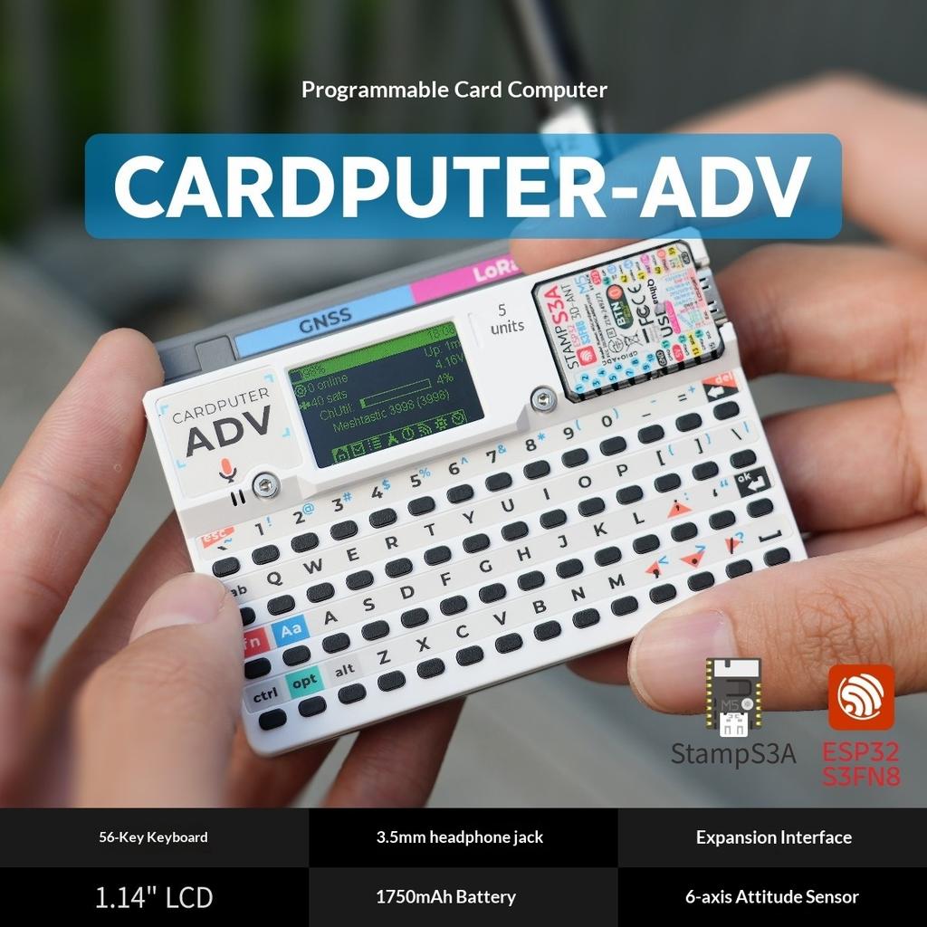 M5Stack Cardputer Adv 56-клавишная программируемая плата разработчика со встроенным модулем Stamp-S3A