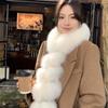 Warm Magnetic Imitation Fur Scarf Faux Rabbit Fur Women Winter Scarves Cute Plush Scarf  For Girls