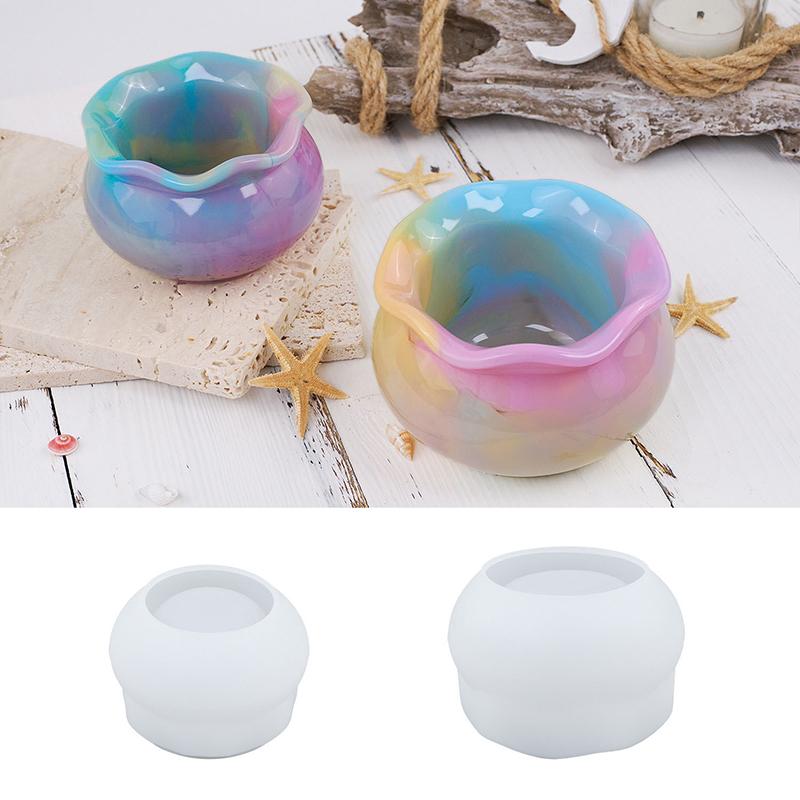 Аквариум для свечей, силиконовая форма, сделай сам, сочный цветочный горшок, ваза, ящик для хранения ювелирных изделий, бетонная смола, гипсовая форма, домашний декор