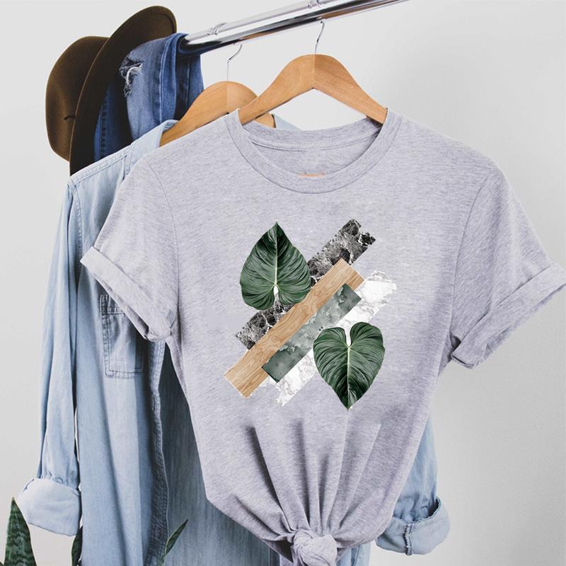 Милая футболка с акварельным геометрическим рисунком 90-х годов, модная футболка, стиль одежды, тренд, повседневная женская футболка с коротким рукавом и принтом, женская футболка с рисунком