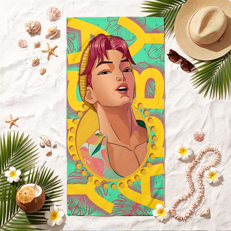 abby Soft Beach Towel Stylish Beach Pool Towel for Summer Seaside Vacation Travel