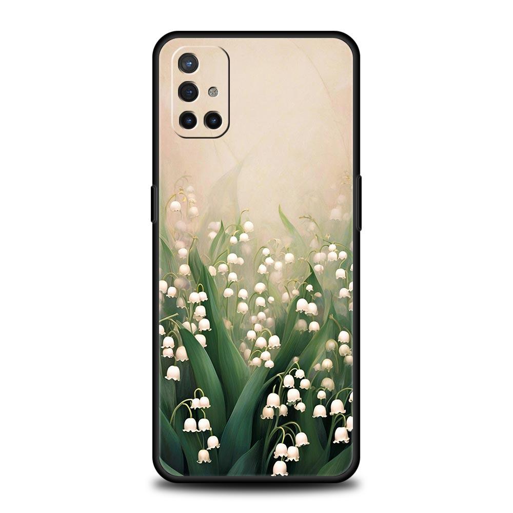 Прозрачный цветочный чехол для телефона Ландыш для Oneplus 13R 13 12R 11 10T 10R Nord N100 N200 N10 10 9 9R 9RT CE 3 2 Pro Мягкий ТПУ